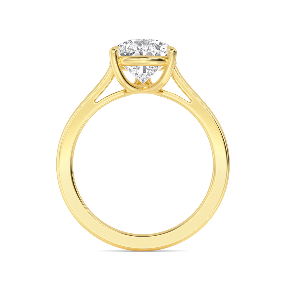 14K Yellow Gold Diamond Solitaire Rings