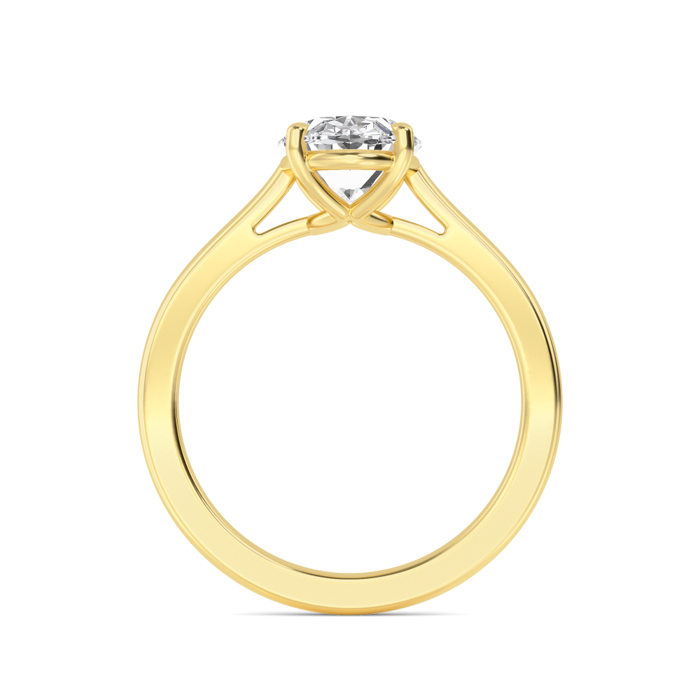 14K Yellow Gold Diamond Solitaire Rings