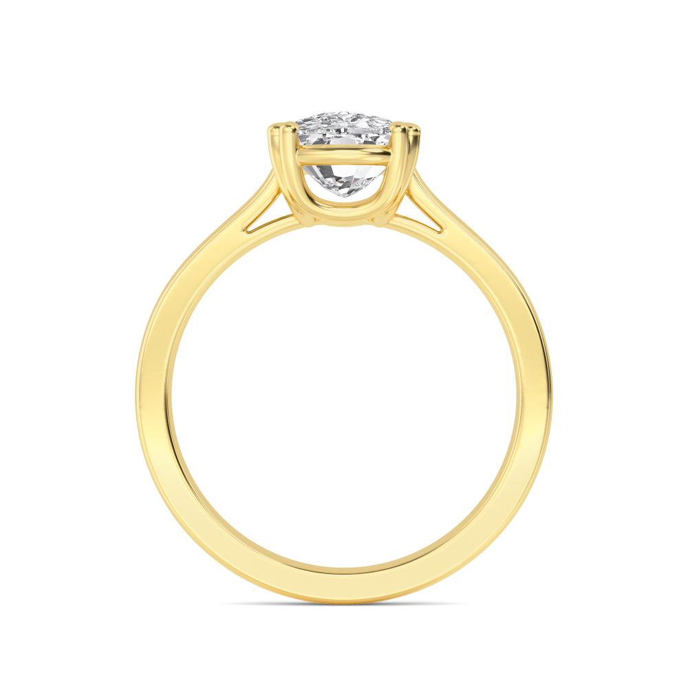 14K Yellow Gold Diamond Solitaire Rings