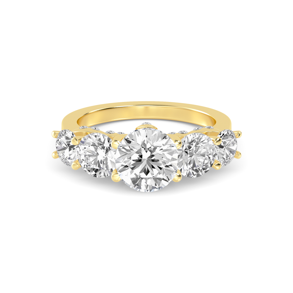 14K Yellow Gold Diamond RingsSJR60494