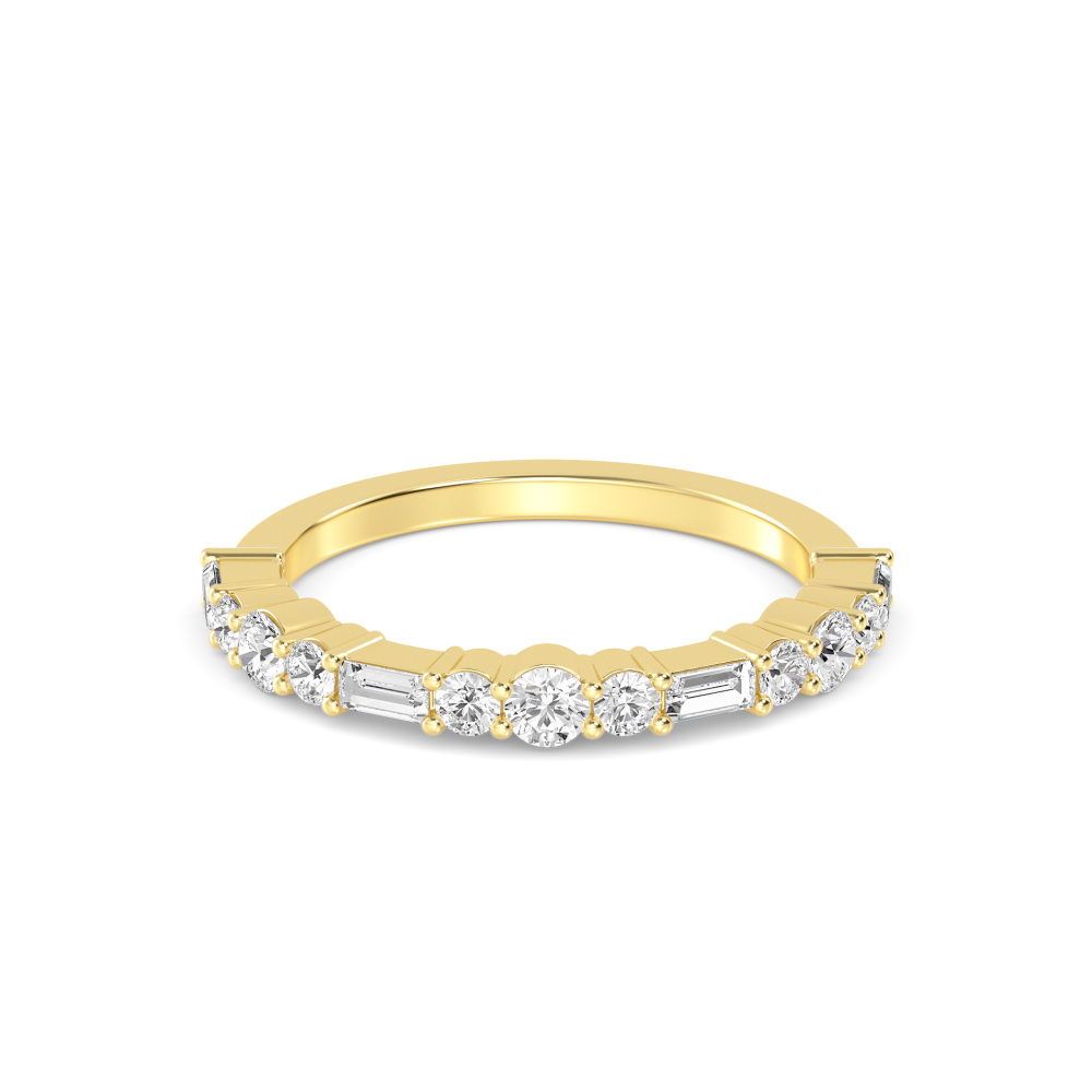 14K Yellow Gold Diamond Bands