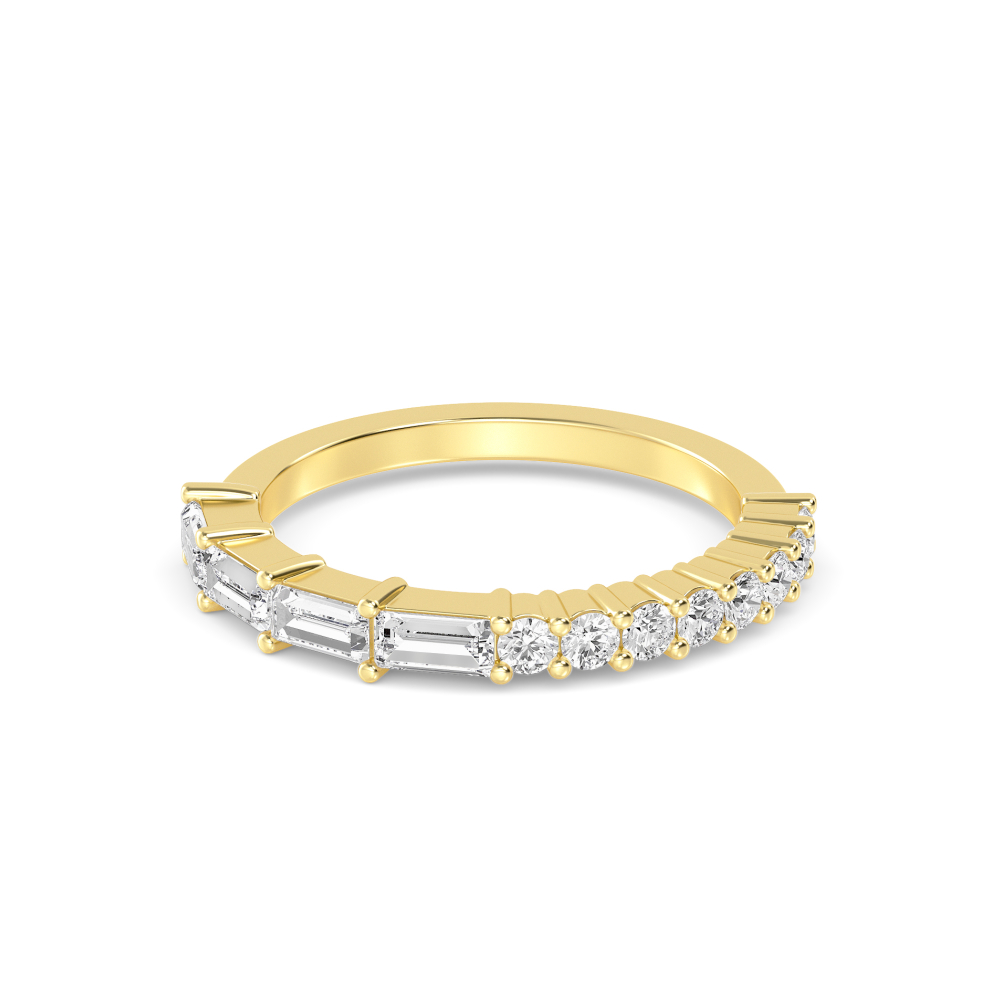 14K Yellow Gold Diamond Bands