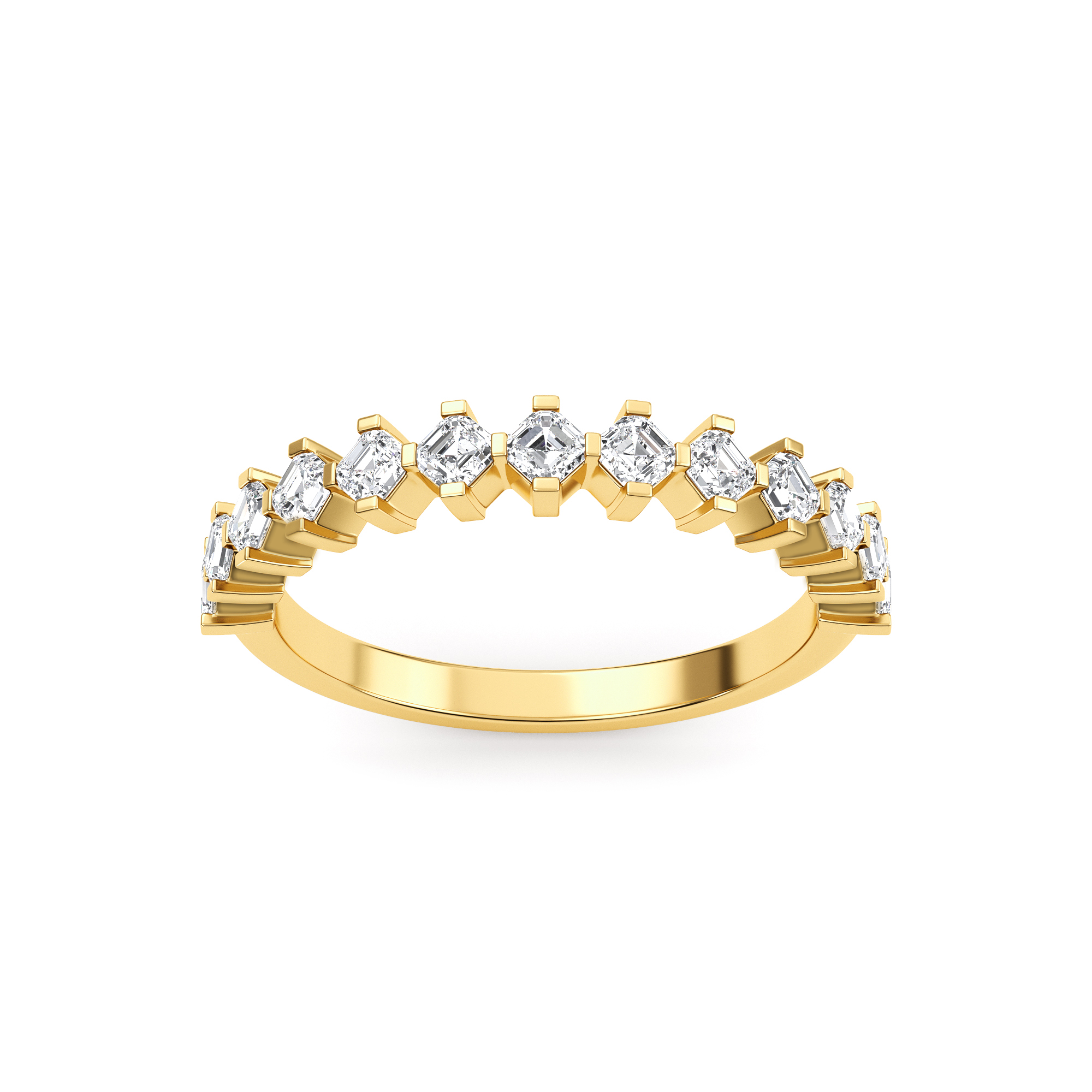 14K Yellow Gold Diamond Bands