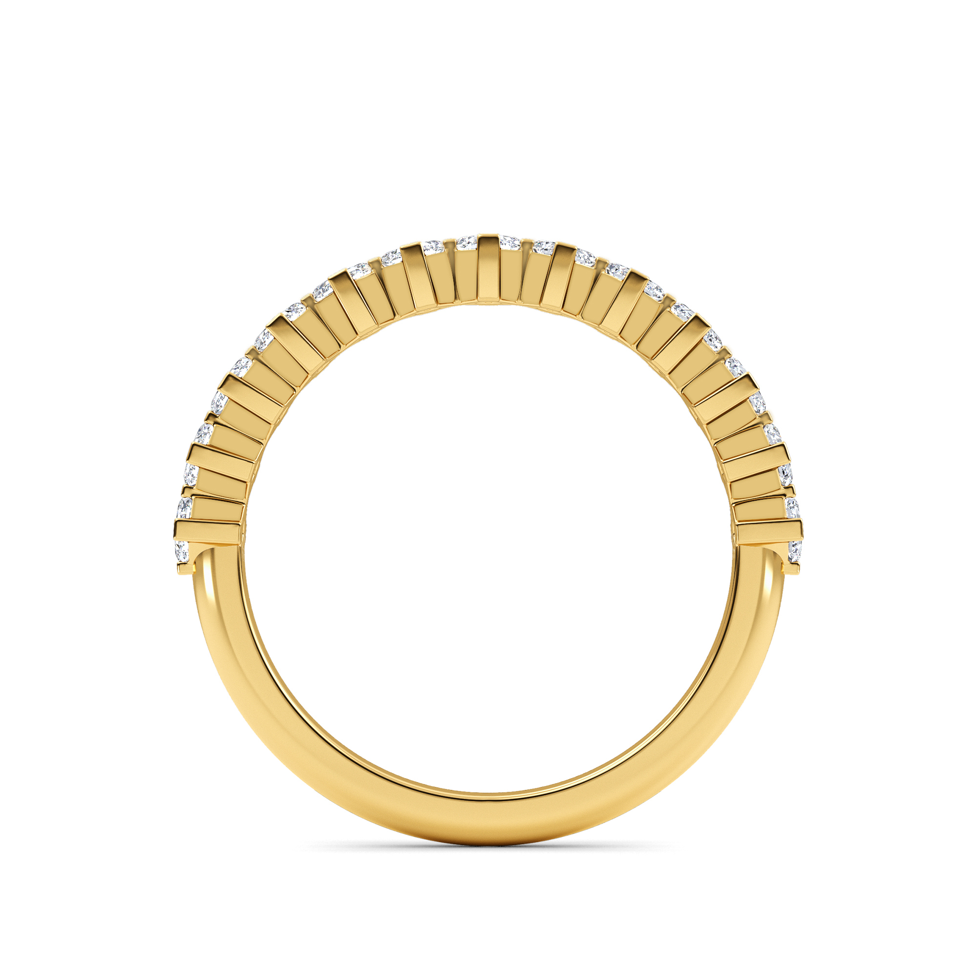 14K Yellow Gold Diamond Bands