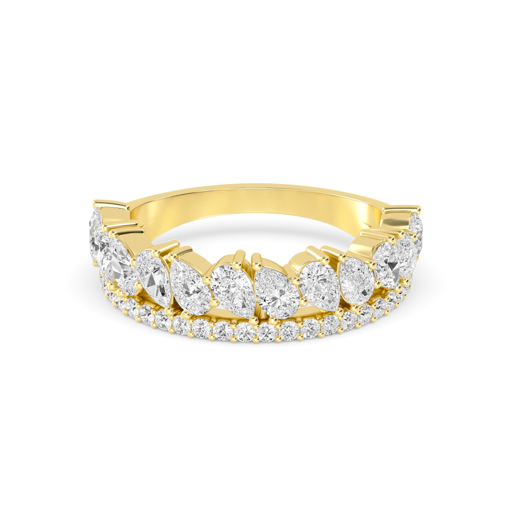 14K Yellow Gold Diamond Bands