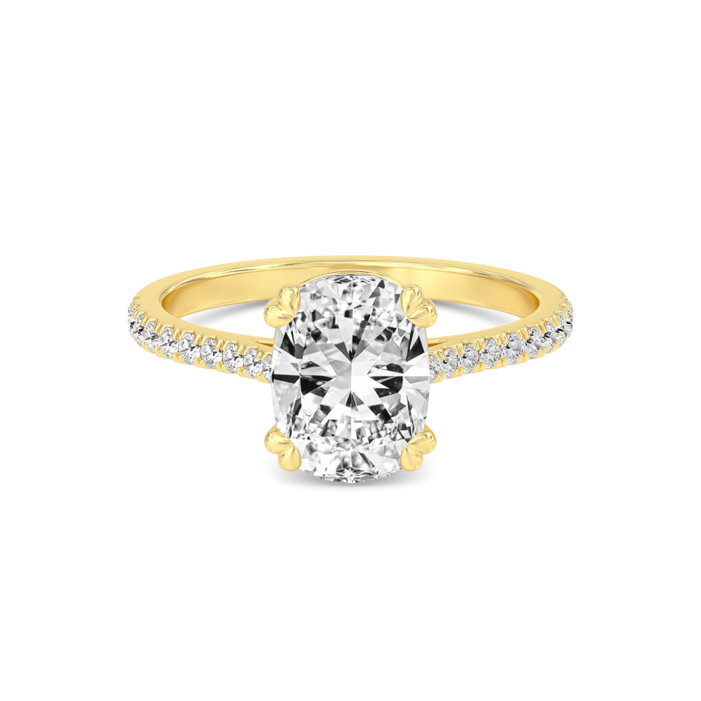 14K Yellow Gold Diamond Solitaire Rings