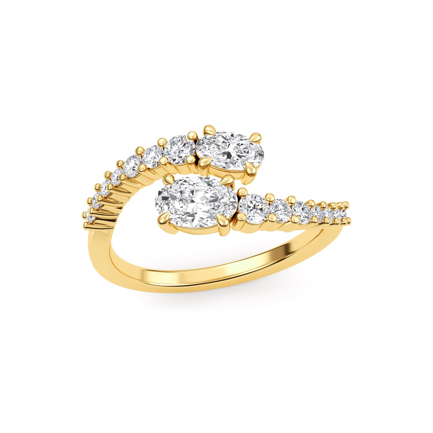 14K Yellow Gold Diamond Ring