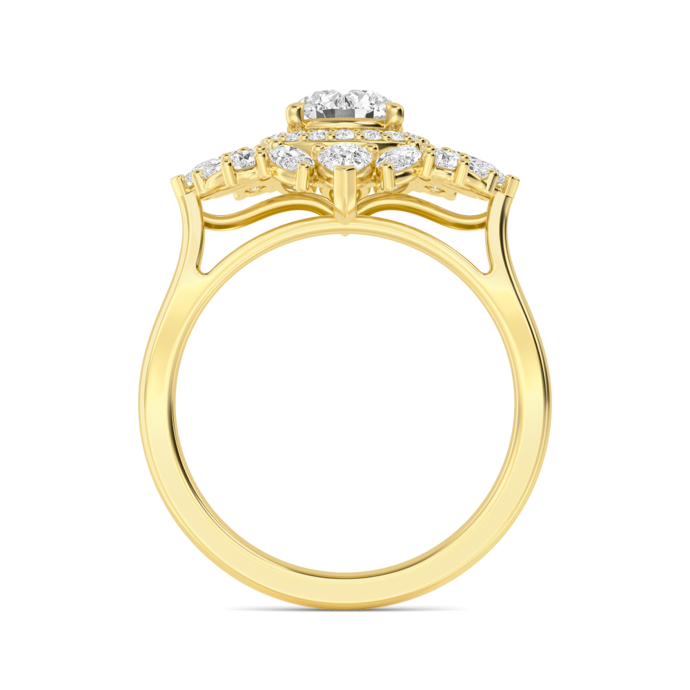 14K Yellow Gold Diamond RingsSJR60544