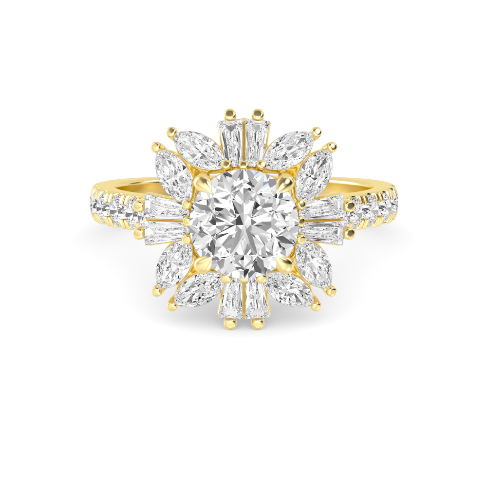14K Yellow Gold Diamond RingsSJR60545