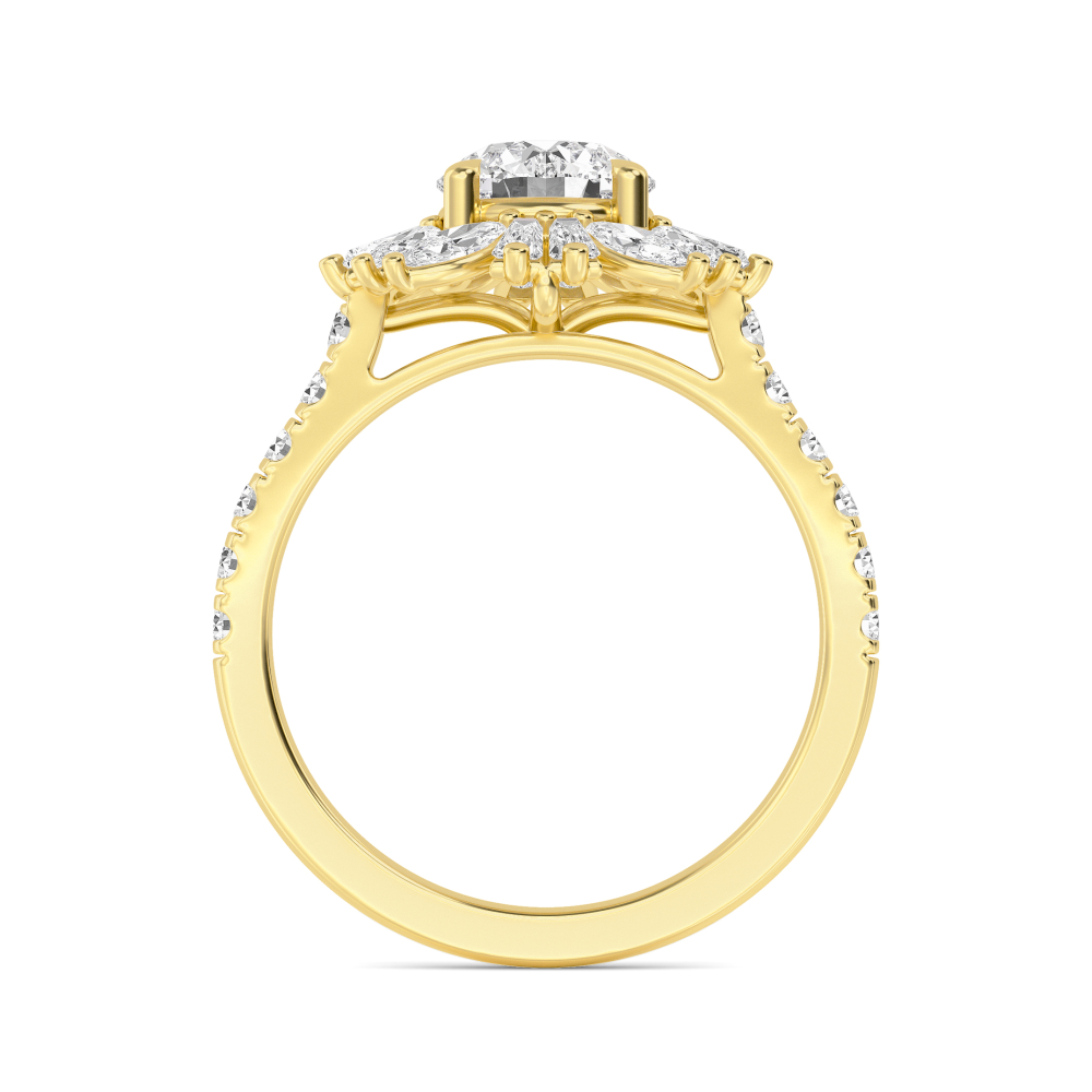 14K Yellow Gold Diamond RingsSJR60545