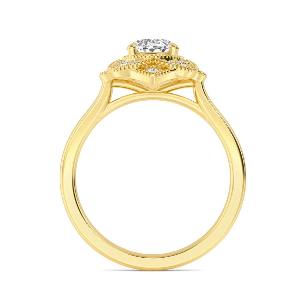 14K Yellow Gold Diamond Solitaire Rings