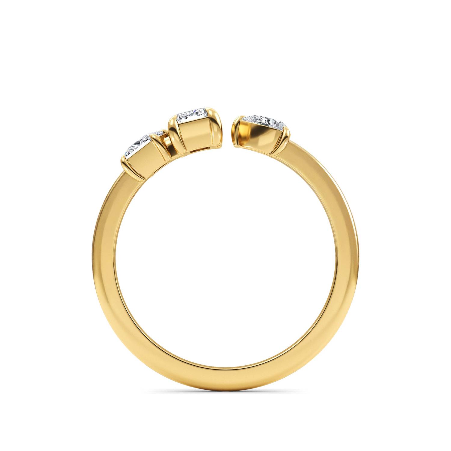 14K Yellow Gold Diamond Ring