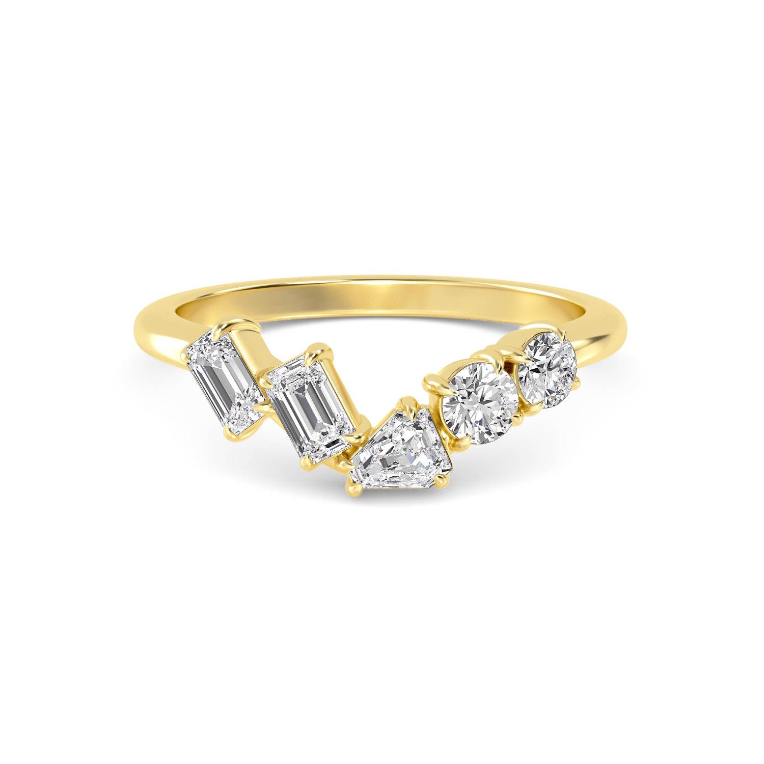 14K Yellow Gold Diamond Ring