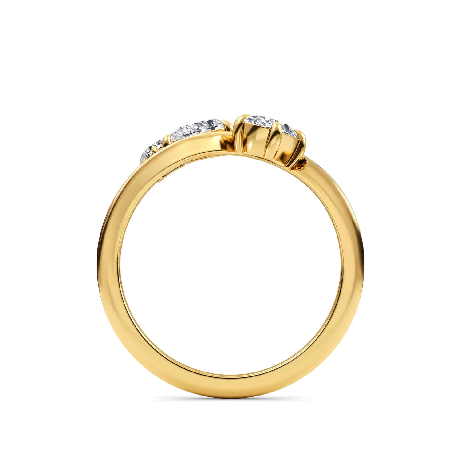 14K Yellow Gold Diamond Ring