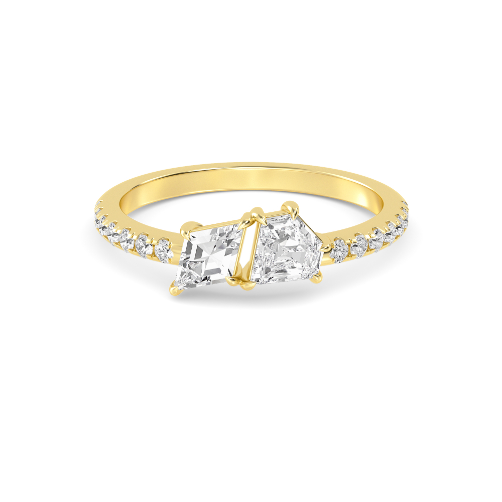 14K Yellow Gold Diamond Rings