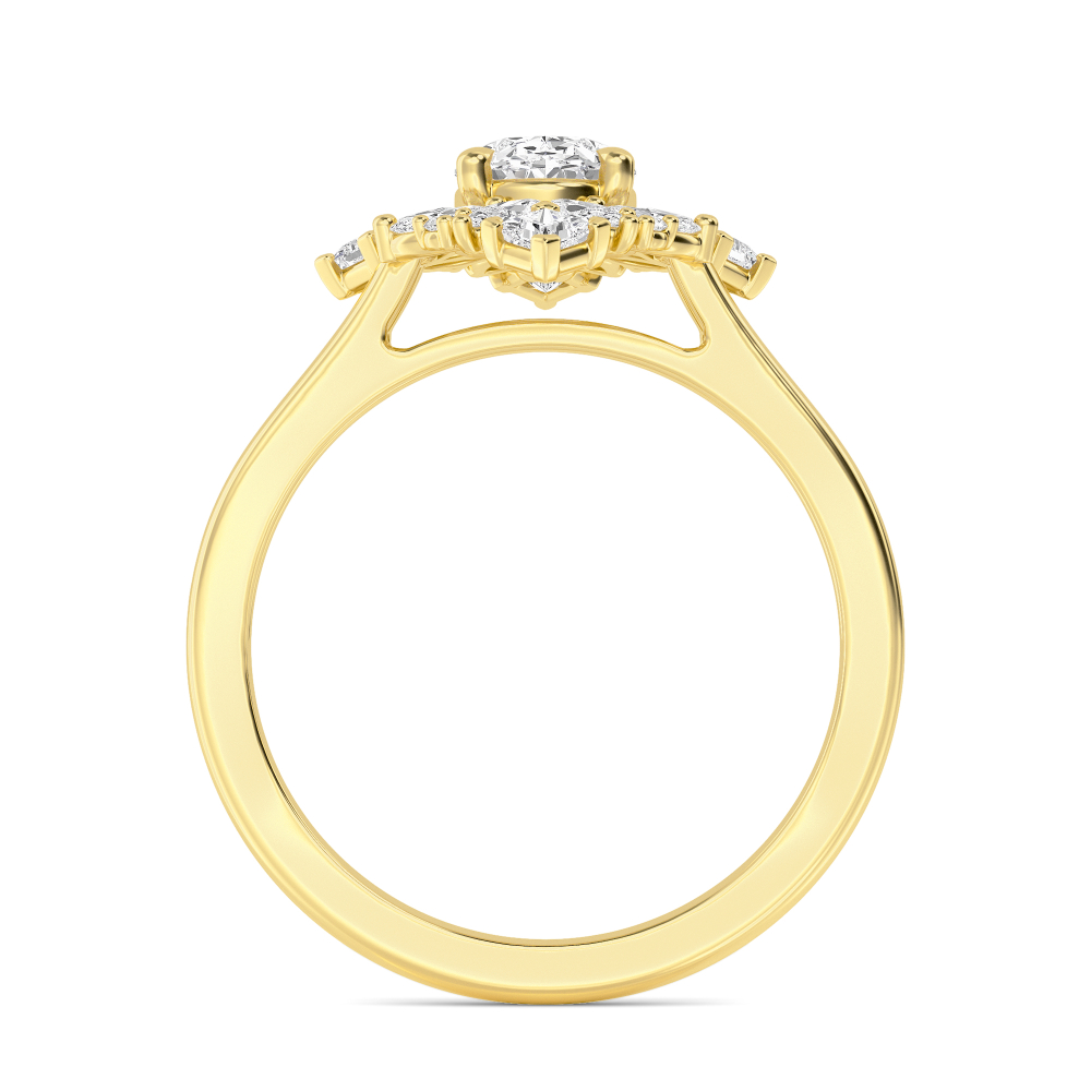 14K Yellow Gold Diamond RingsSJR60584OV