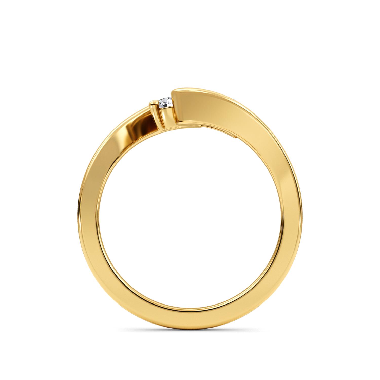 14K Yellow Gold Diamond Ring