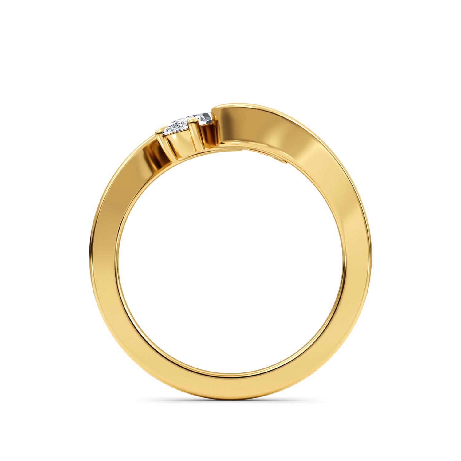 14K Yellow Gold Diamond Ring