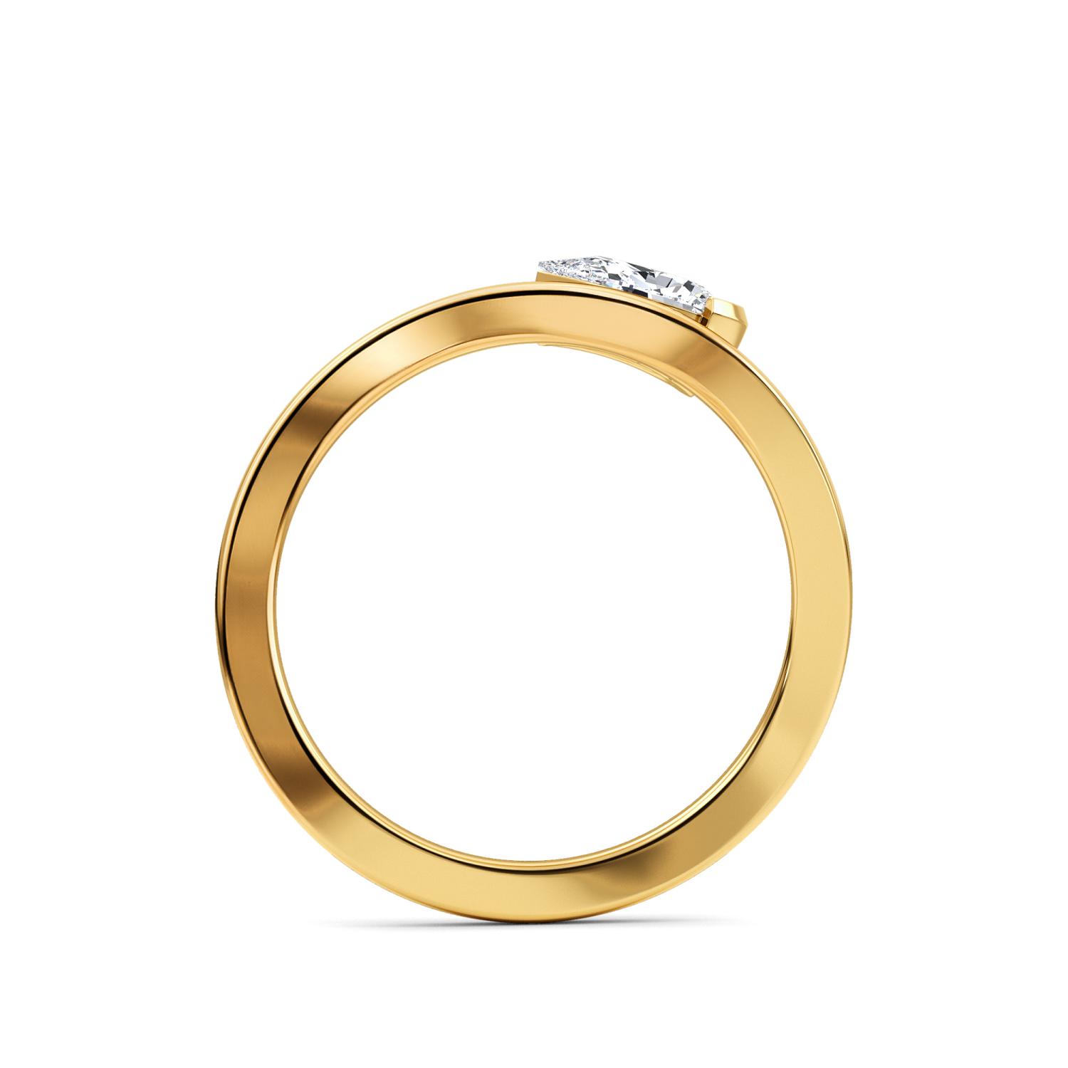 14K Yellow Gold Diamond Ring