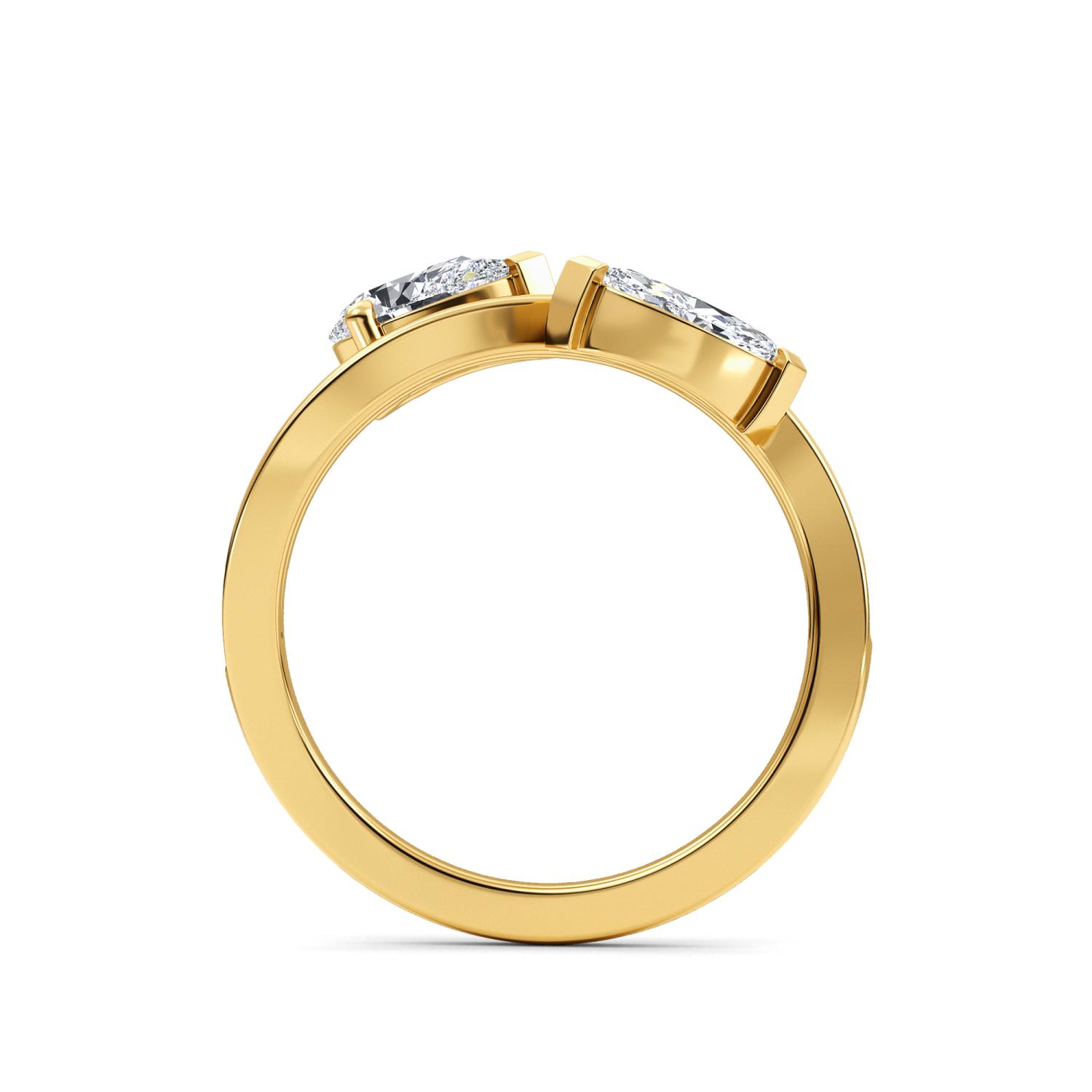 14K Yellow Gold Diamond Ring