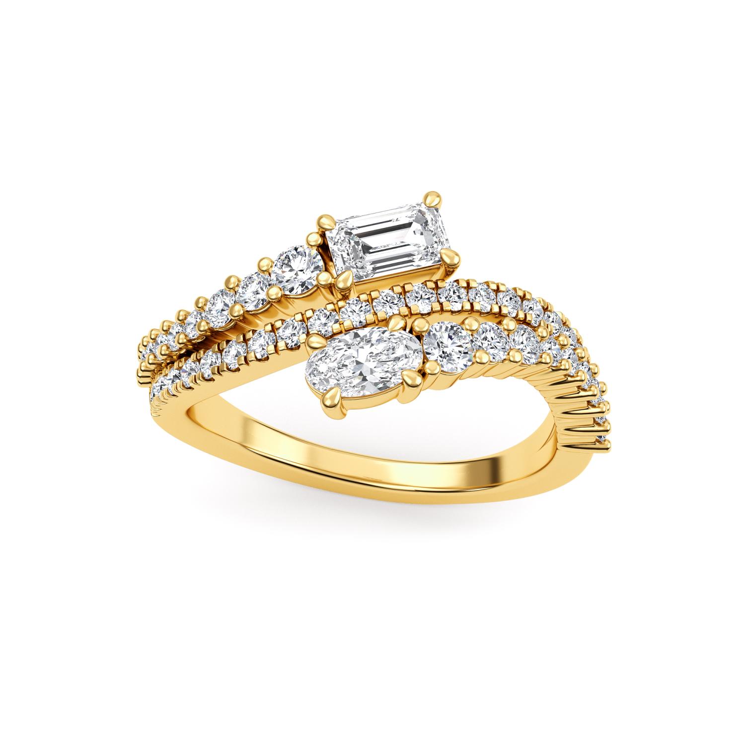 14K Yellow Gold Diamond Ring