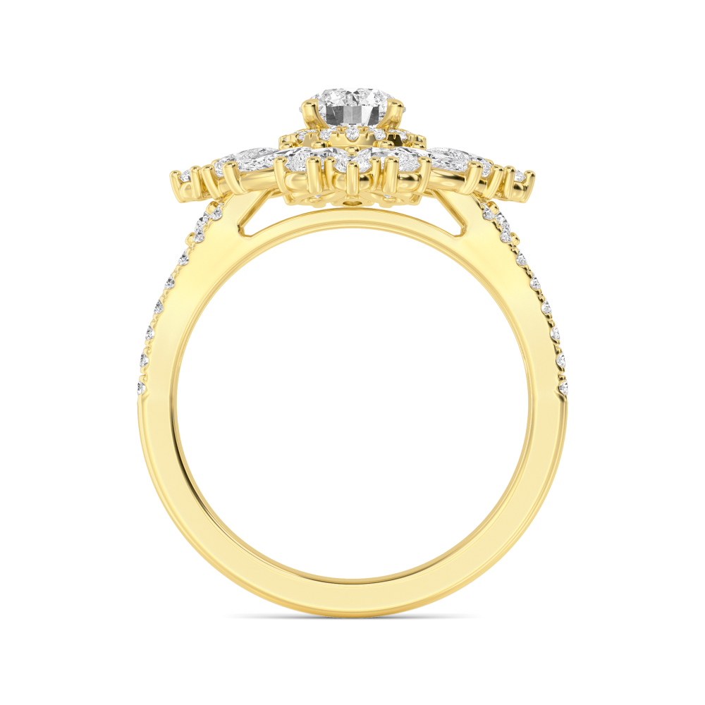 14K Yellow Gold Diamond RingsSJR60599