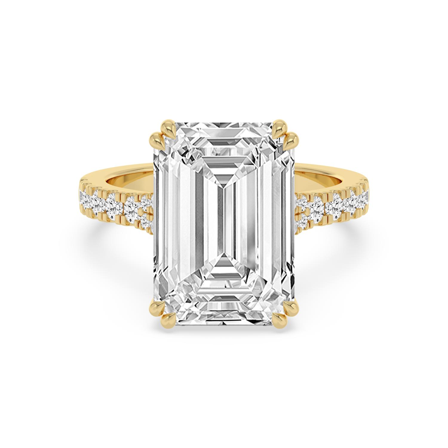14K Yellow Gold Diamond Engagement Rings