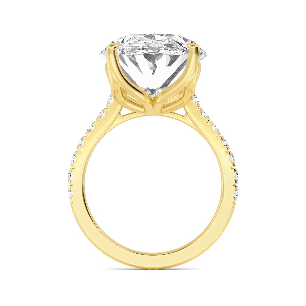14K Yellow Gold Diamond Ring