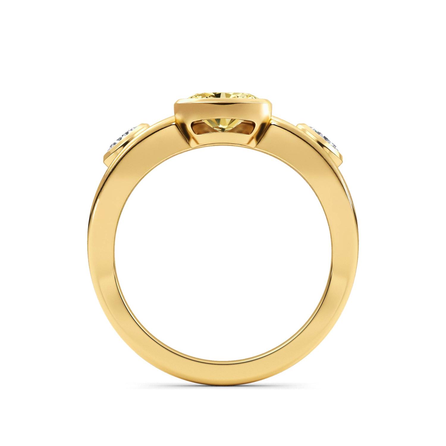 14K Yellow Gold Diamond Ring