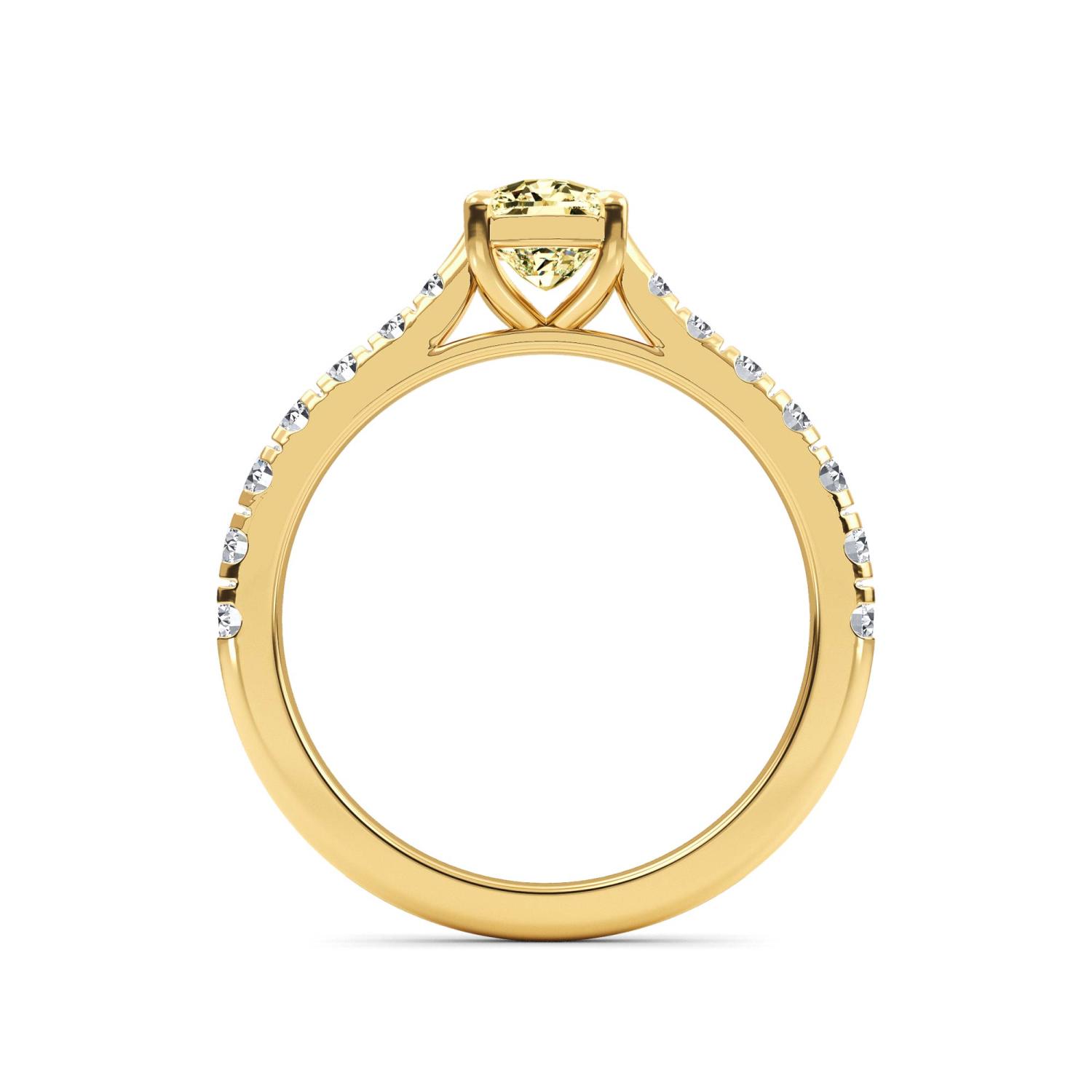 14K Yellow Gold Diamond Ring