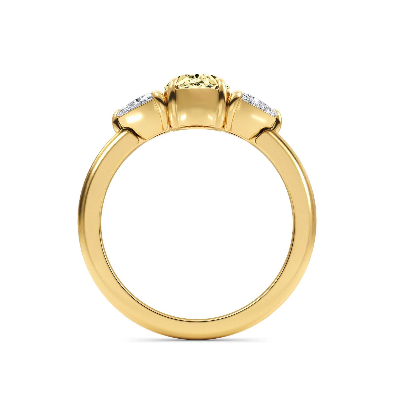 14K Yellow Gold Diamond Ring