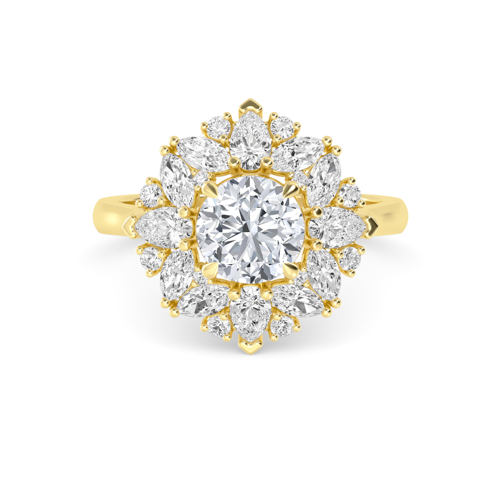 14K Yellow Gold Diamond RingsSJR60691