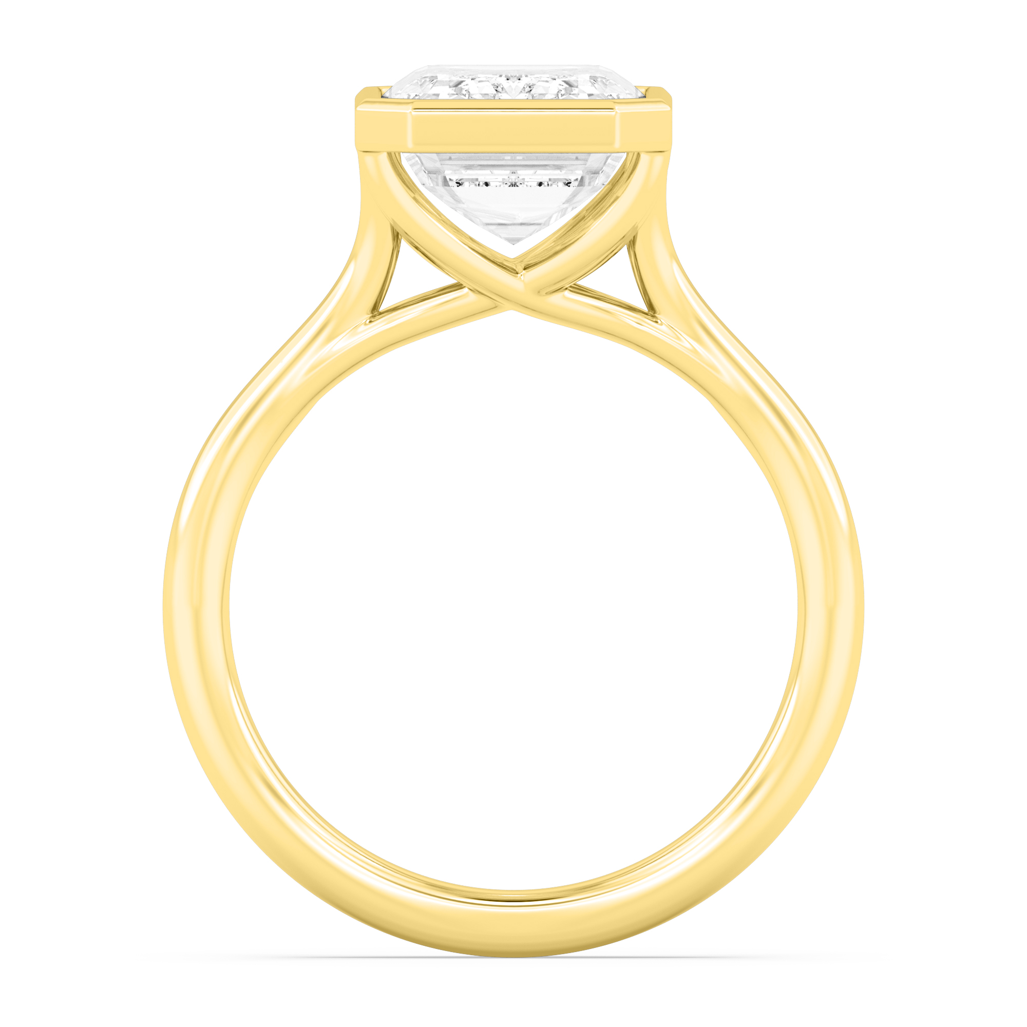14K Yellow Gold Diamond Engagement Ring