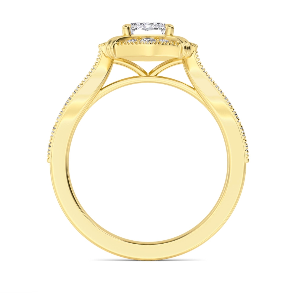 14K Yellow Gold Diamond Solitaire Rings