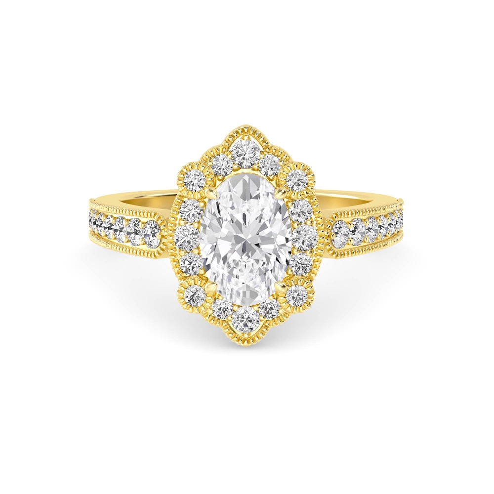 14K Yellow Gold Diamond Solitaire Rings