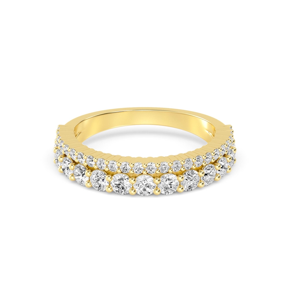 14K Yellow Gold Diamond Bands