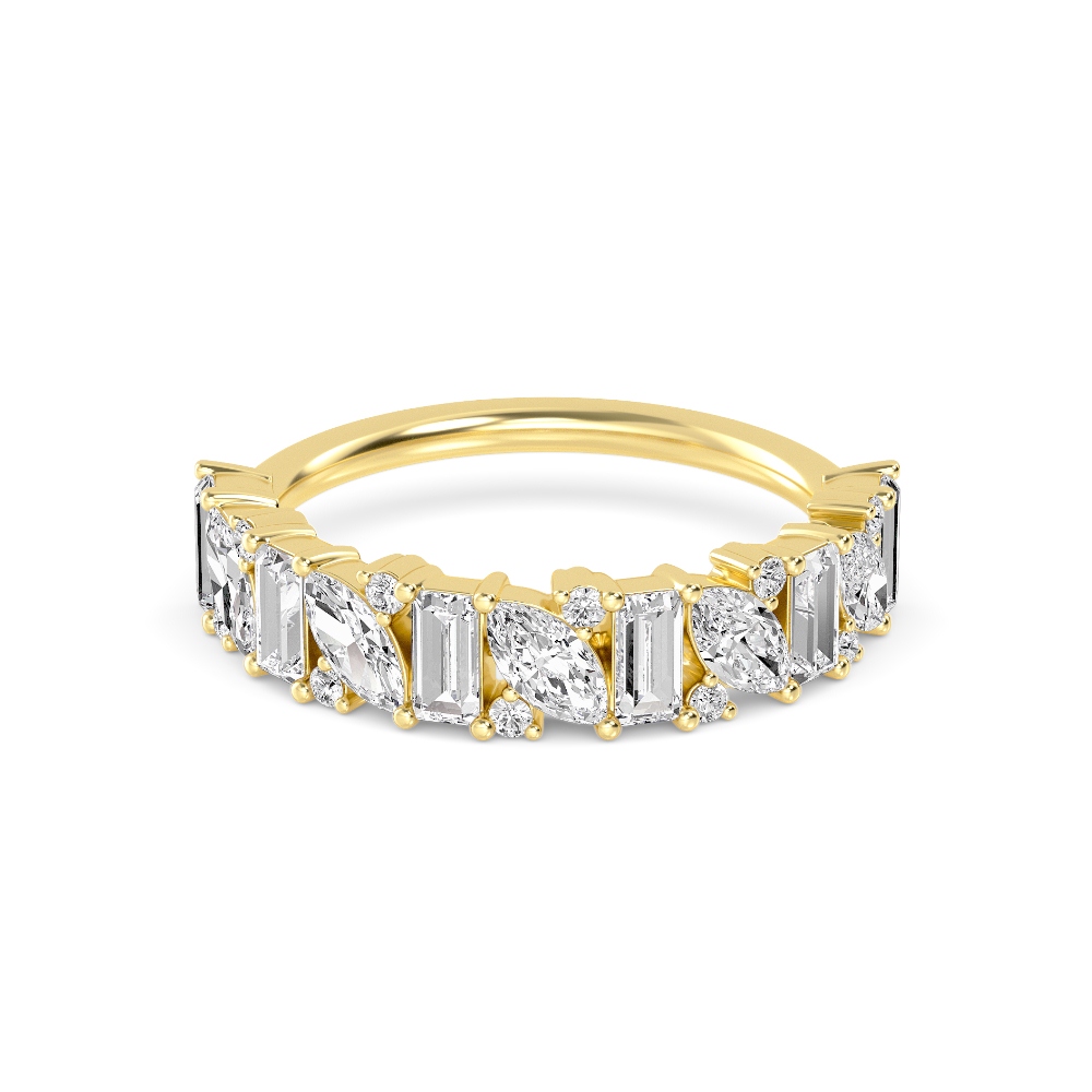 14K Yellow Gold Diamond Bands