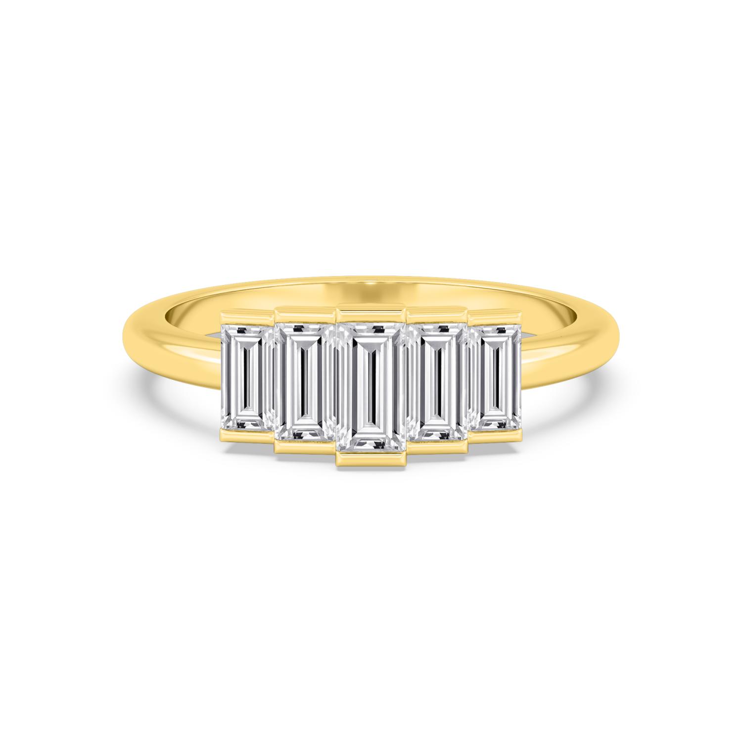 14K Yellow Gold Diamond Ring