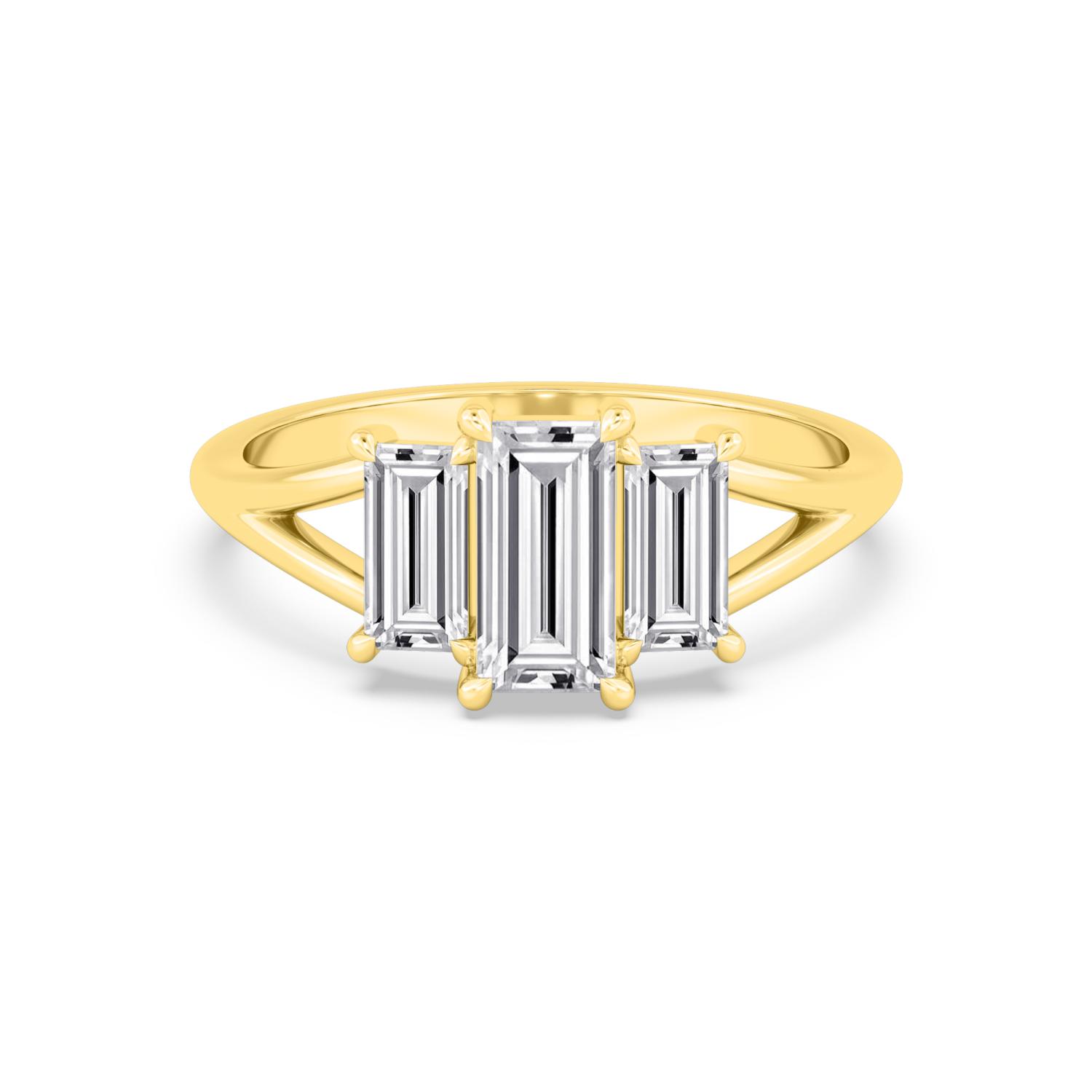 14K Yellow Gold Diamond Ring