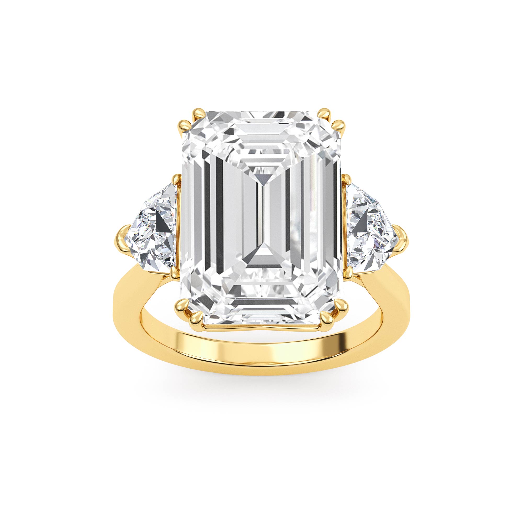 14K Yellow Gold Diamond Engagement Ring