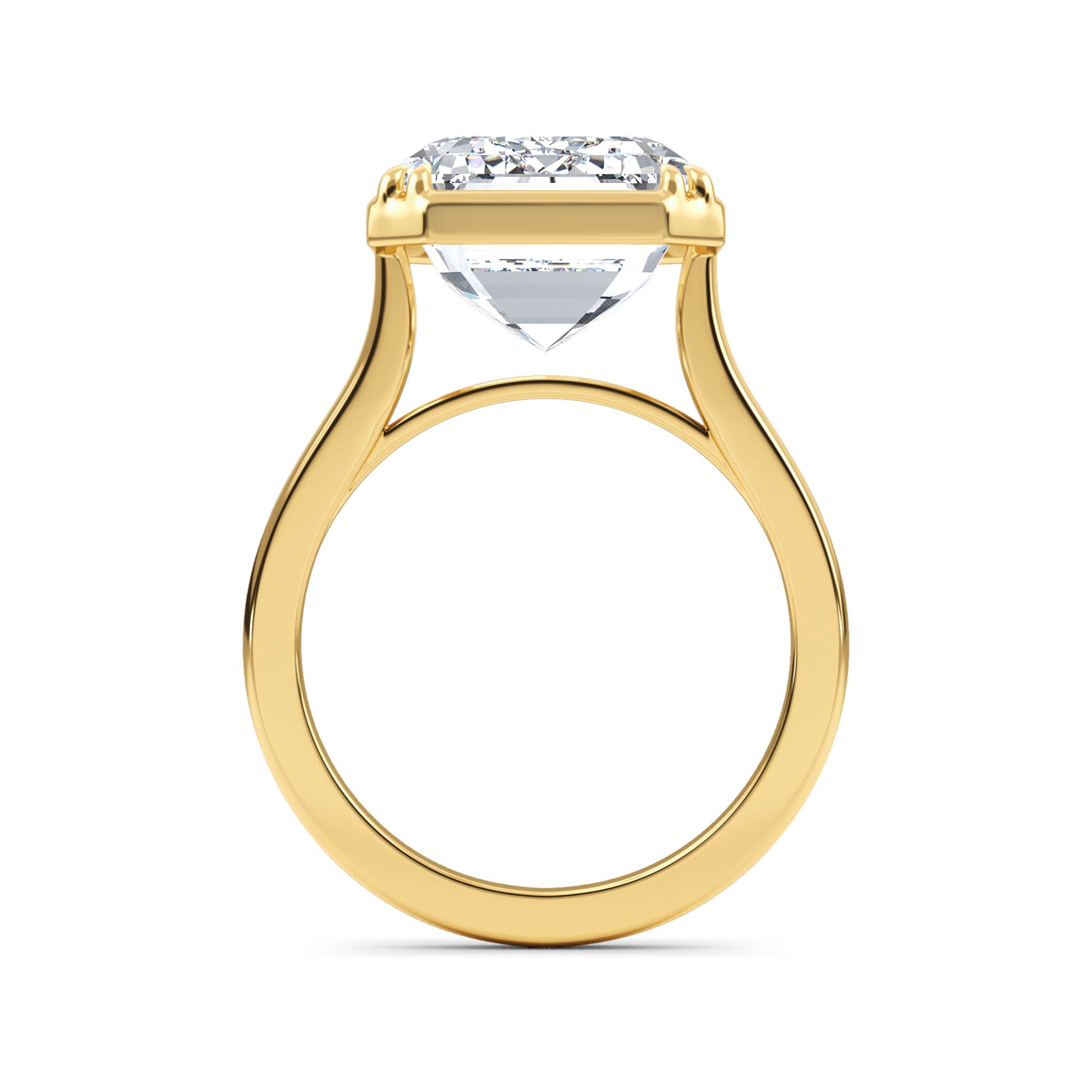 14K Yellow Gold Diamond Engagement Ring