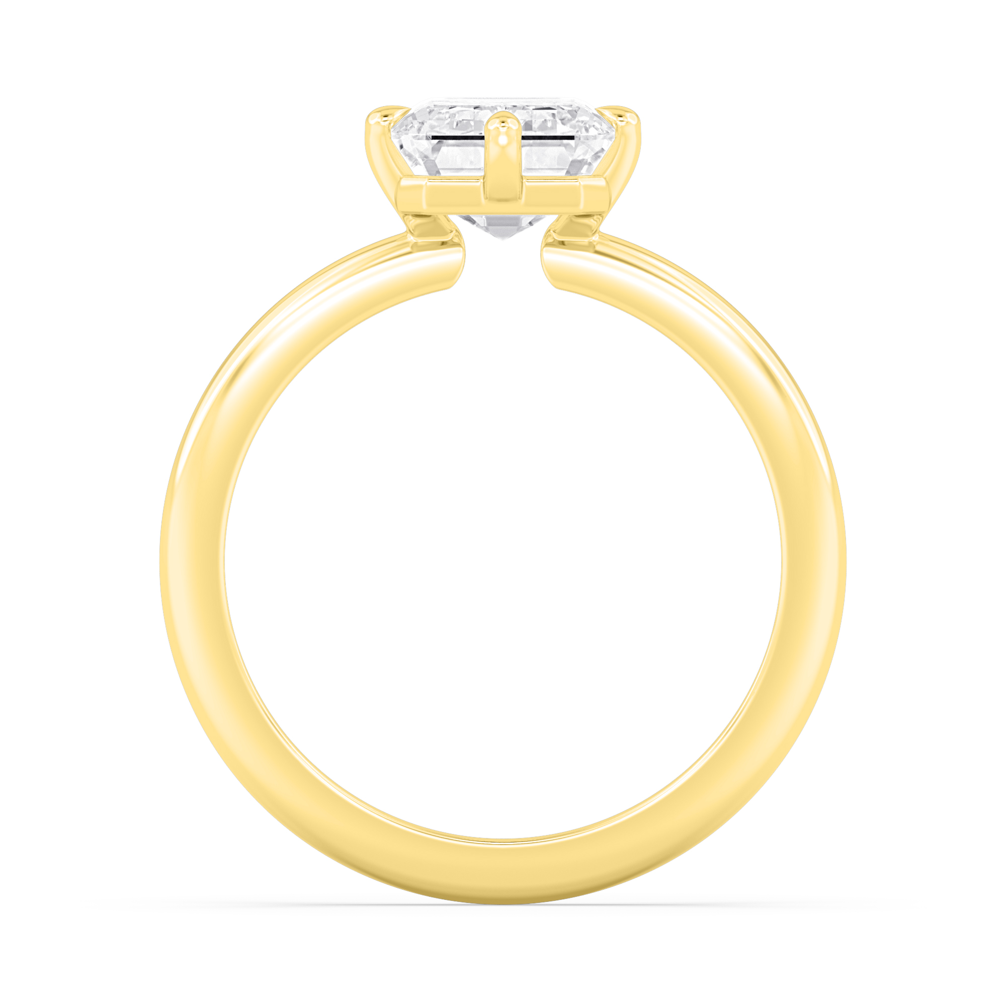 14K Yellow Gold Diamond Engagement Ring