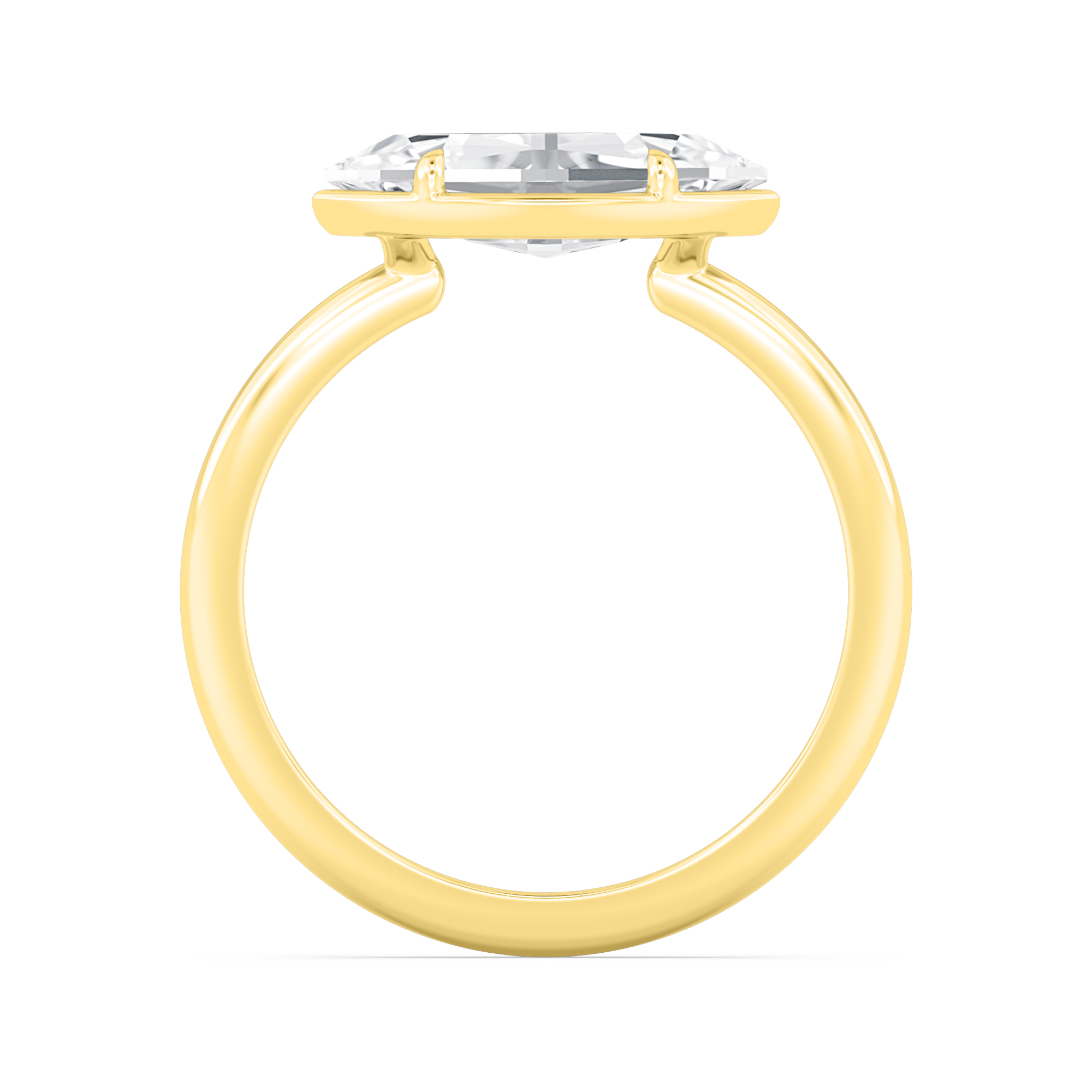 14K Yellow Gold Diamond Engagement Rings