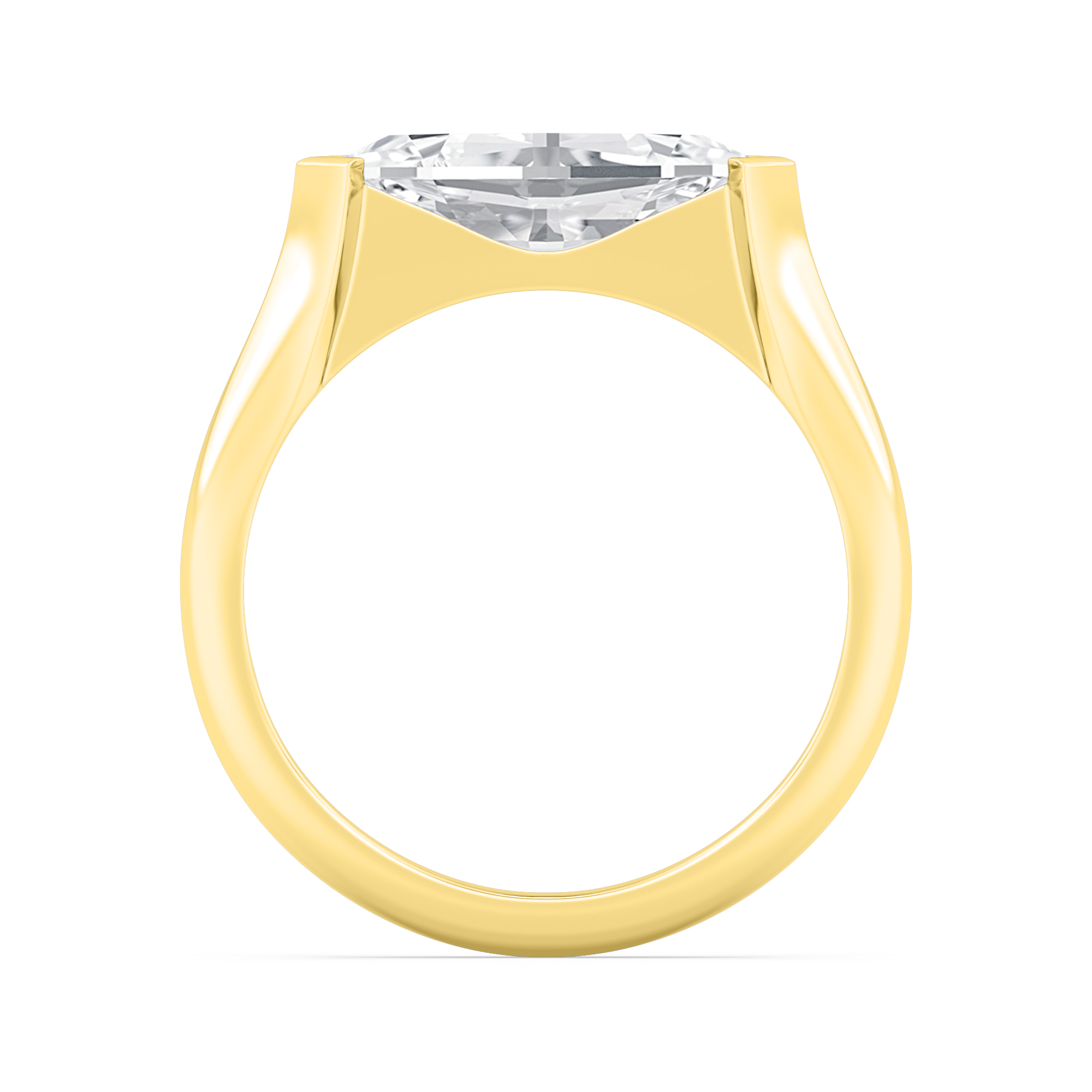 14K Yellow Gold Diamond Engagement Rings