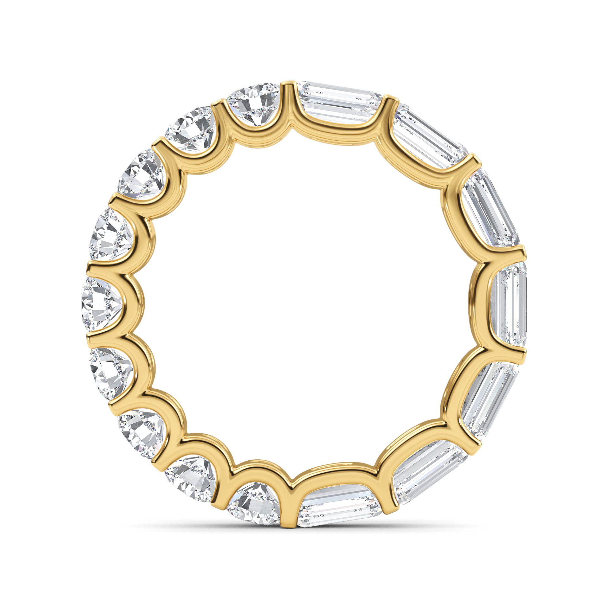 14K Yellow Gold Diamond Wedding Rings