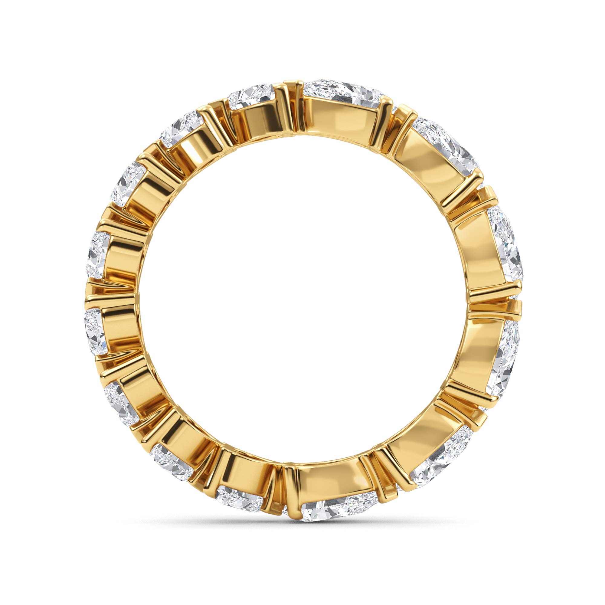 14K Yellow Gold Diamond Wedding Rings