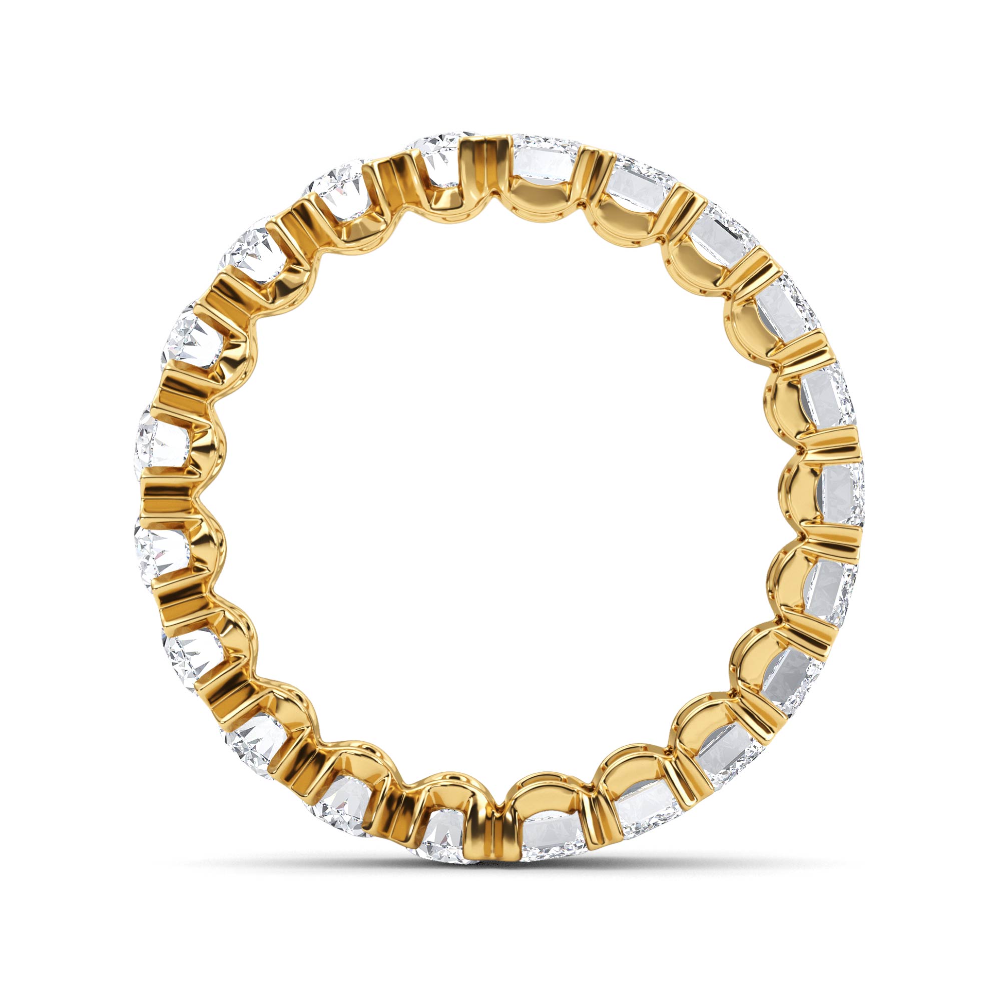 14K Yellow Gold Diamond Wedding Rings