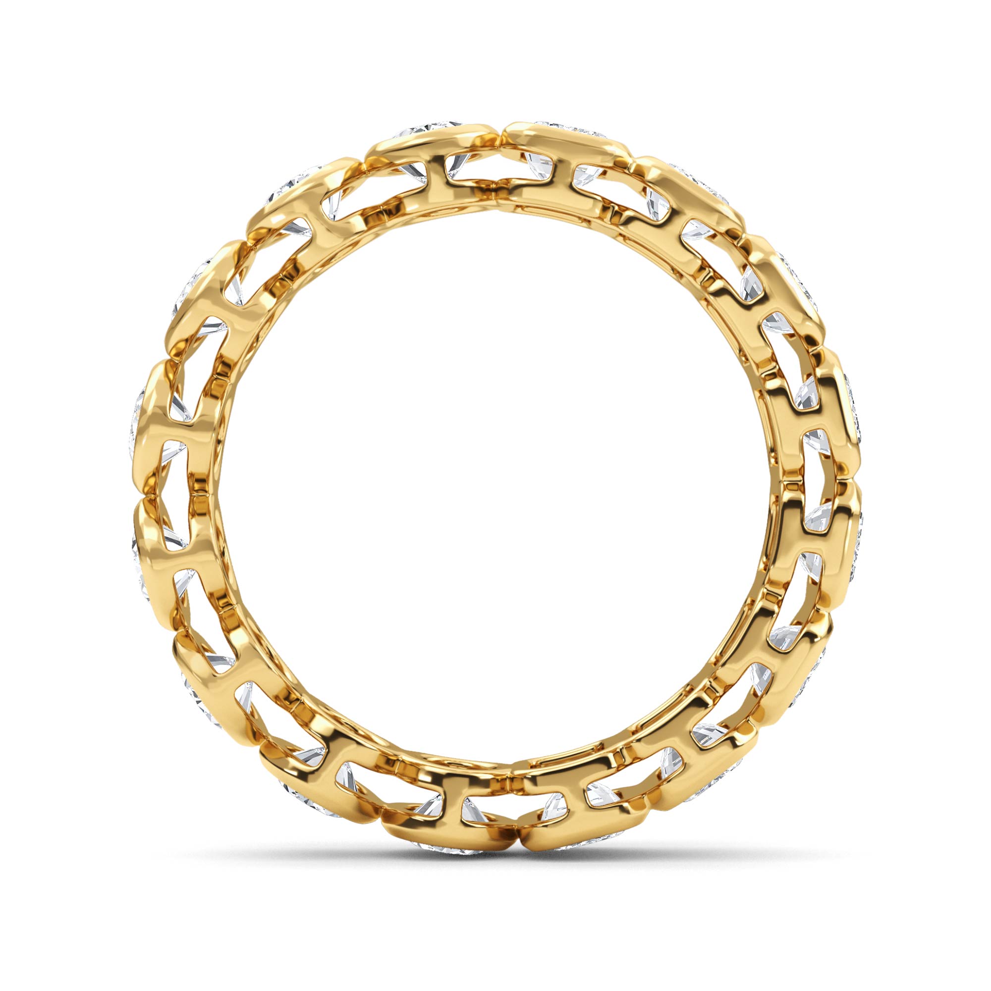 14K Yellow Gold Diamond Wedding Rings