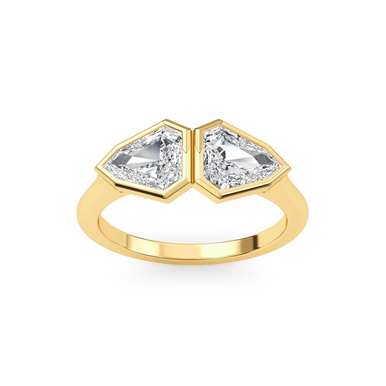 14K Yellow Gold Diamond Ring