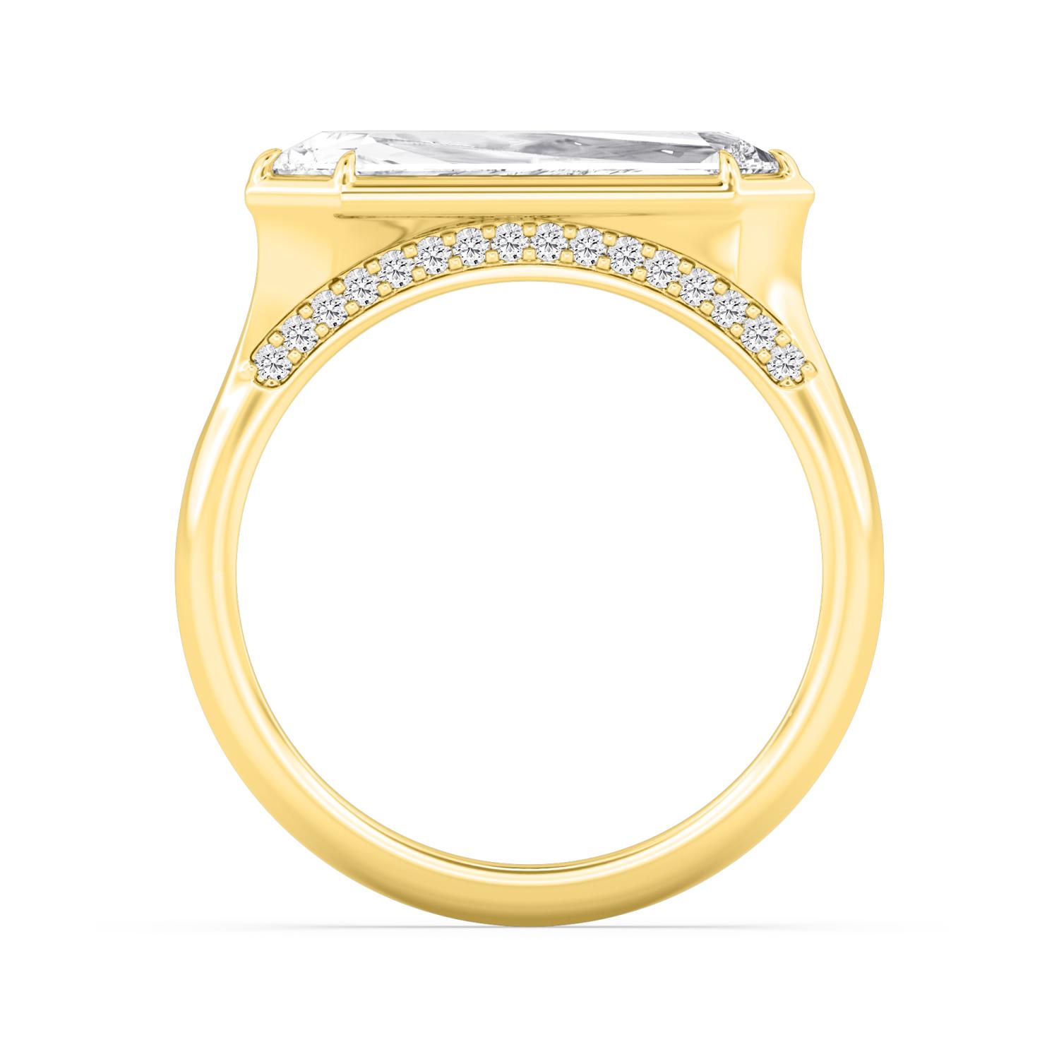 14K Yellow Gold Diamond Ring